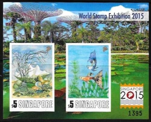 SINGAPORE 2013 WORLS STAMP EXHIBITION 2015 M/S IMPERF IN FOLDER  MNH 