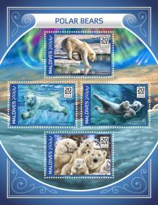 Z08 MLD18213a MALDIVES 2018 Polar bear MNH ** Postfrisch