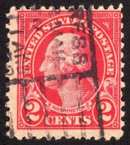 1923, US 2c Washington, Used, Sc 554