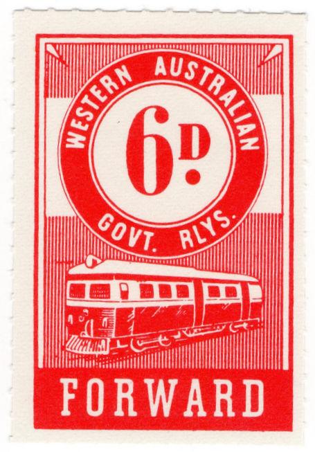 I.B Australia - Western Australia Railways : Parcels 6d