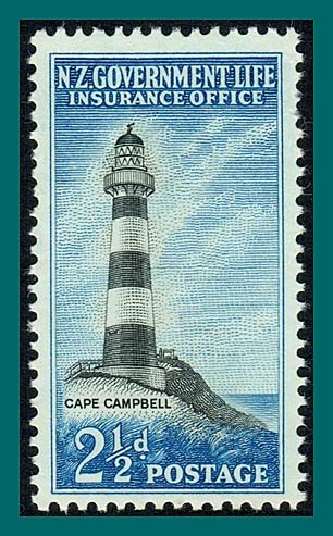 New Zealand 1963 Lighthouse, mint  #OY32,SGL45