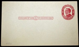 1911 US Sc. #UX24 postal card, mint, fair to good condition