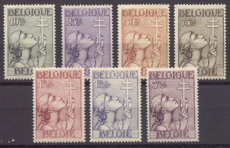 BELGIUM #B144-50 Mint - 1933 Anti-Tuberculosis Set