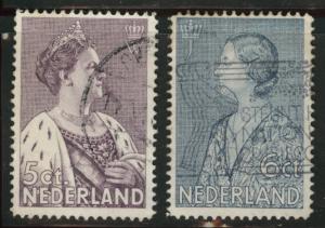 Netherlands Scott B70-71 used 1934 semi-postal set CV$7.50