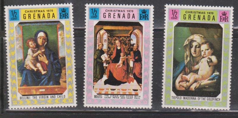 GRENADA Scott # 387-9 MH - Christmas 1970