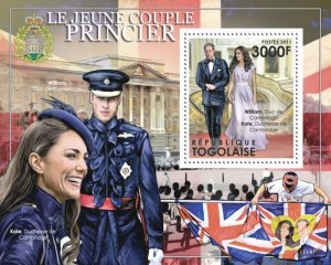 TOGO - 2011 - British Royal Couple - Perf Souv Sheet - Mint Never Hinged