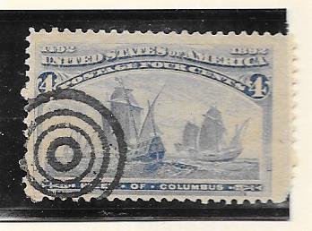 US # 233  4c  Columbian Exposition (U ) CV. $8.00