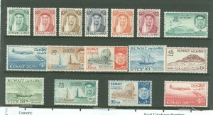 Kuwait #155-170  Single