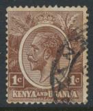 Kenya & Uganda SG 76a    SC# 18  - Used deep brown     see details