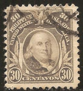 #289C Philippines Used 30c Benjamin Franklin NGHR Used CV$13