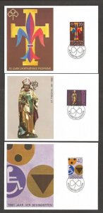 1981 Liechtenstein Boy & Girl Guides 50 Jahr maximum card FDC set