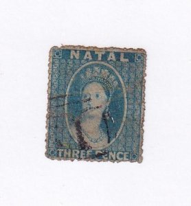 NATAL # 9 3d Q/VICTORIA & # 40 1p O/PRINTED POSTAGE CAT VALUE $69