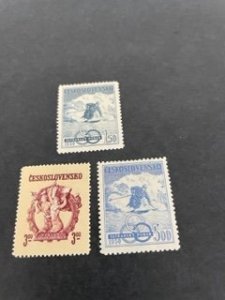 Czechoslovakia sc 401-403 MH comp set