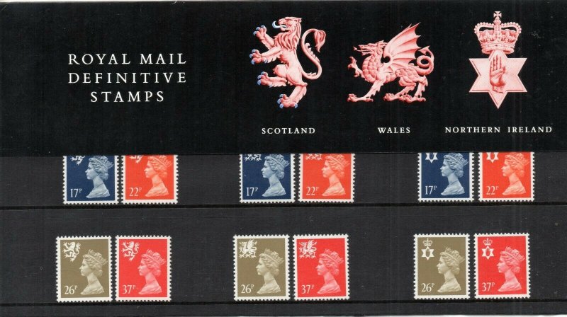 1990 Combined Scotland/Wales/Northern Ireland Definitive Presentation Pack No 23