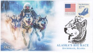 24-059, 2024, Alaska Big Race,  Event Cover, Pictorial Postmark, Anchorage AK, D