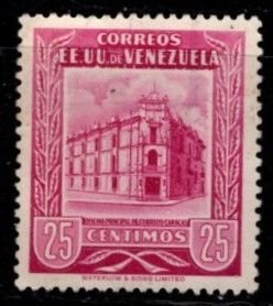Venezuela - #666 Post Office, Caracas - Used