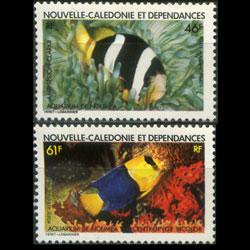 NEW CALEDONIA 1984 - Scott# C193-4 Fish Set of 2 NH