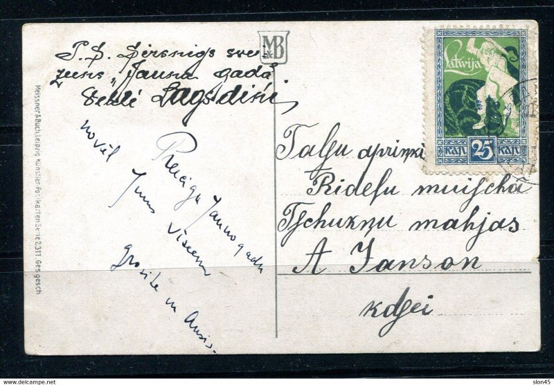 Latvia 1920 Photo Post card Single Usage 13954