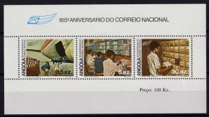 ANGOLA - 1982 - Mi.Block7 - 185yrs of National Post office - Mint**