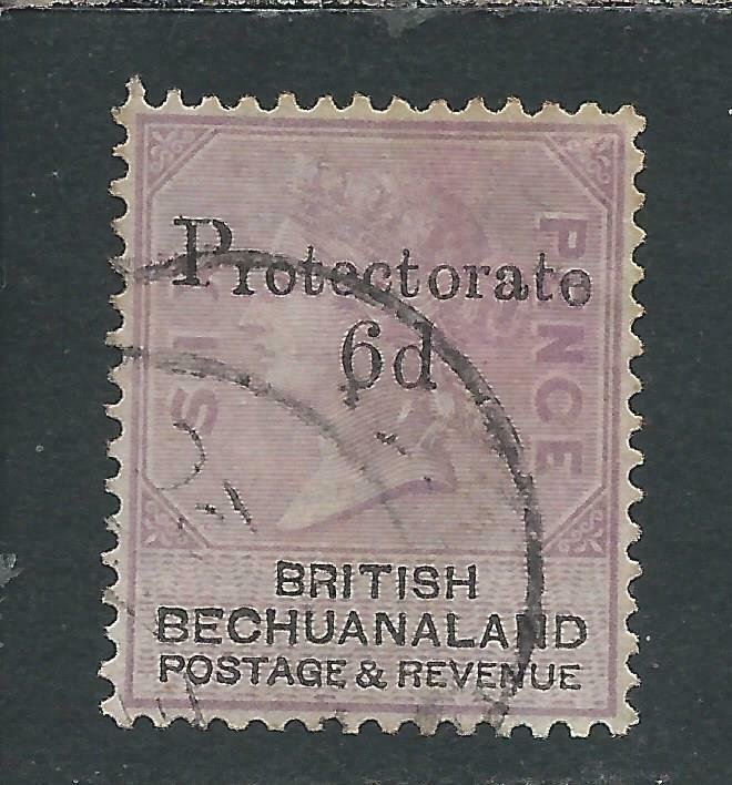 BECHUANALAND 1888 6d on 6d LILAC & BLACK FU SG 45 CAT £55