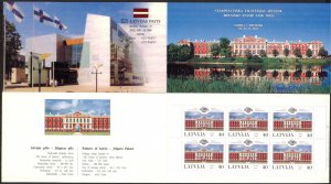 Latvia 2000 WWF Castle of Jelgava Booklet MNH