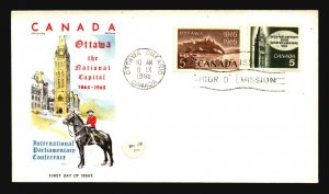 Canada SC# 441 & 442 FDC / Chickering Jackson Cachet / UA - L3212