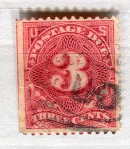 USA; 1890s early classic Postage Due fine used shade of 3c. value