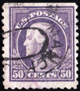 SC#477 50¢ Franklin Single (1916) Used