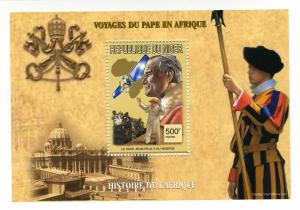 Niger Pope John Paul II In Africa s/s Perforated mnh.vf