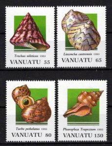 Vanuatu 611-614 MNH Seashells Marine Life ZAYIX 0624S0159
