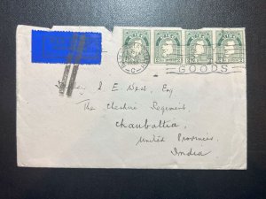 1930 Ireland Airmail Cover Dublin to Chaubattia British India