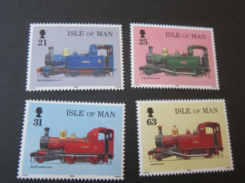 Isle Of Man 1998 Sc 781-4 Train set MNH