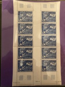 French Southern & Antarctic Territory Sc C17 NH issue of 1969 - FULL SHEET