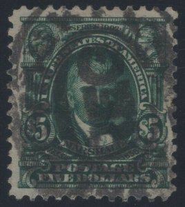 #313 Used, Extra Fine, Handstamp on Reverse,  SCV $675 (GD 3/11)