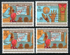 Haiti B41-B42,CB61-CB62, MNH. League of Red Crescent Societies, 50th anniv. 1969