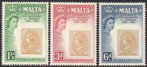 Malta 1960  Stamp Centenary MH