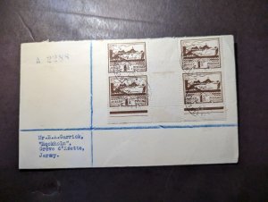 1943 England British Channel Islands Cover Jersey CI Local Use Rockholm