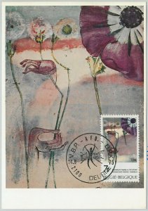 63463 - BELGIUM - POSTAL HISTORY: MAXIMUM CARD 1975 - ART flowers-