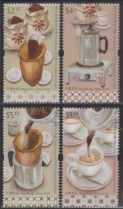 Hong Kong 2023 Cultural Heritage Making of Milk Tea Stamps Set of 4 MNH