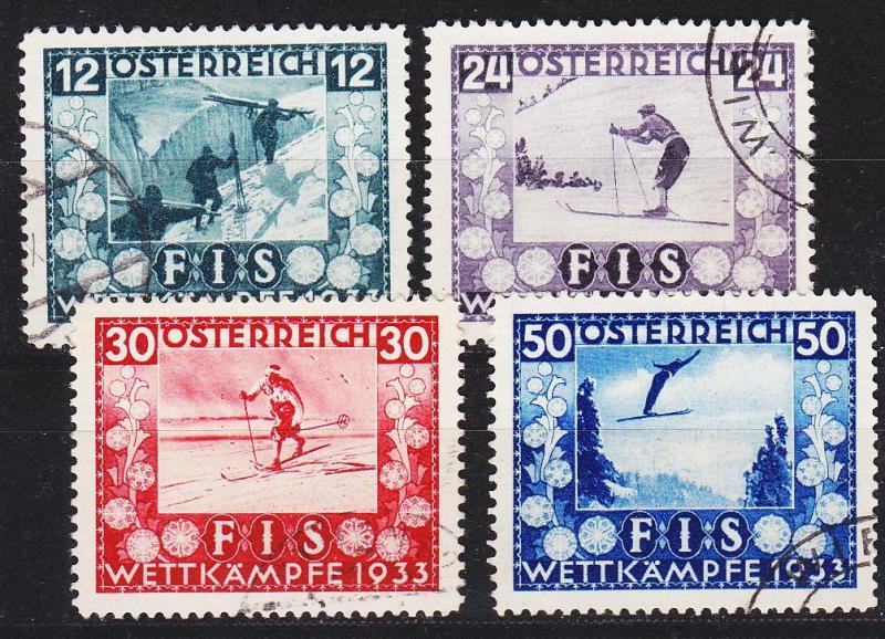 ÖSTERREICH AUSTRIA [1933] MiNr 0551-54 ( O/used )