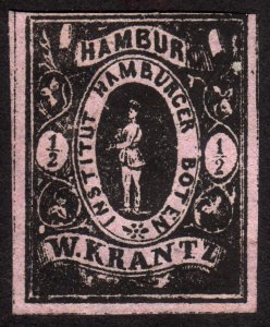 1860's, Germany Hamburg Local / Private stamp, MNG