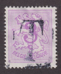 Belgium 404 Lion Rampant Hand Stamp O/P 1960