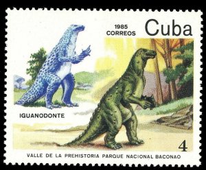 CUBA Sc# 2766 DINOSAURS Prehistoric  IGUANODONTE 4c  1985 MNH mint