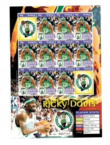 Tuvalu 2006 - NBA Boston Celtics - Ricky Davis - Sheet of 12 Stamps - MNH