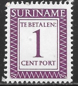 Surinam J47: 1c Numeral, MH, F-VF