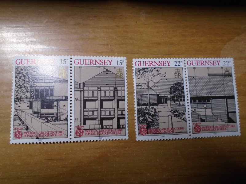 Guernsey  #  348-51   MNH