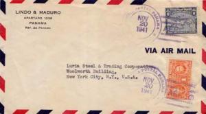 Panama, Airmail, Maps