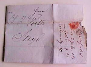 GERMAN  ENNS   TO STEYR  1817 STAMPLESS