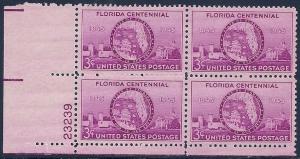 MALACK 927 F-VF OG NH (or better) Plate Block of 4 (..MORE.. pbs927