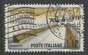 Italy # 706  Winter Olympics - Skiing    (1)   VF Used